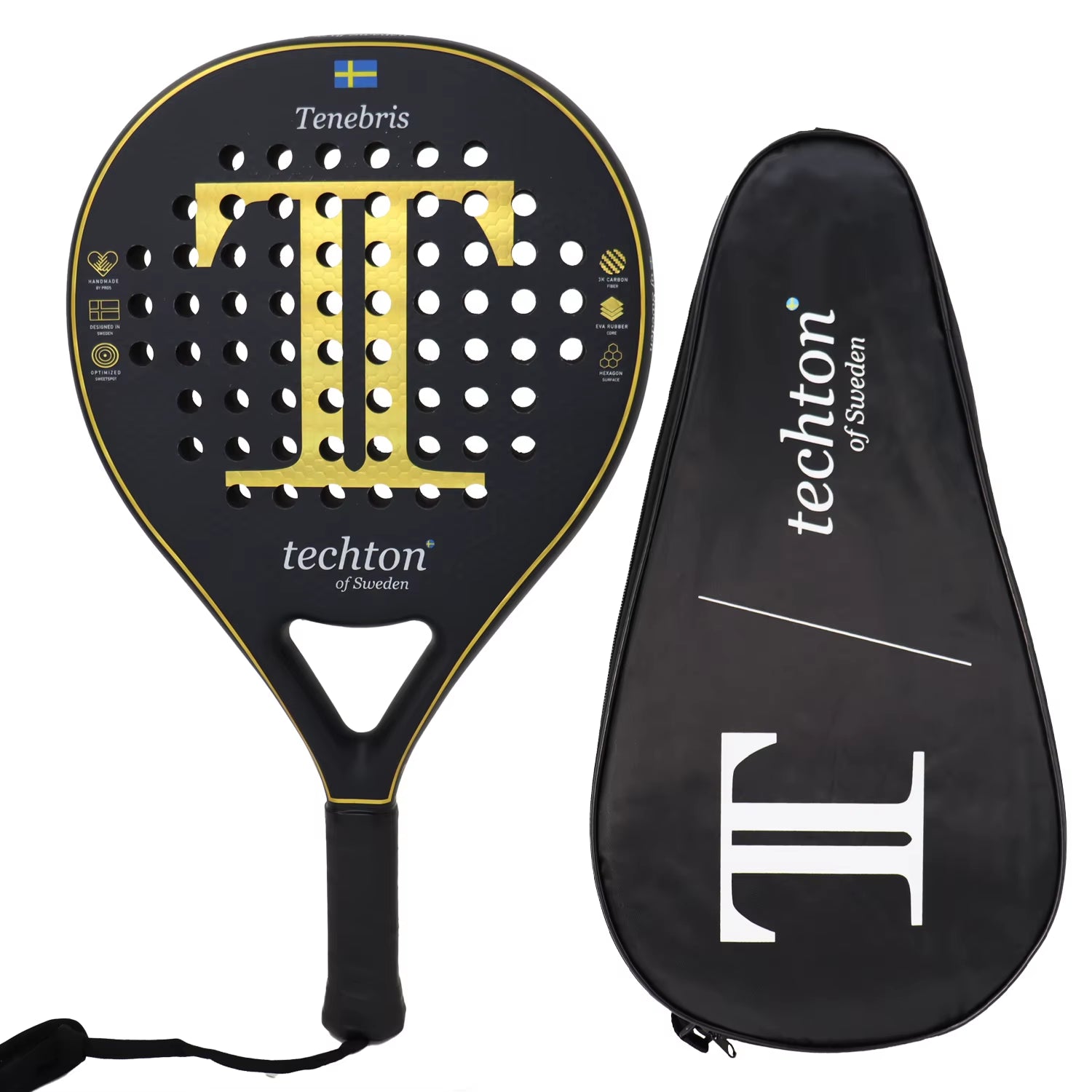 Pala Padel Raquetas De Tenis Racket Paddle Racquet EVA Soft 100%/3K/12K Carbon Fiber 3D Hexgon Paddle with Padel Bag Accessories