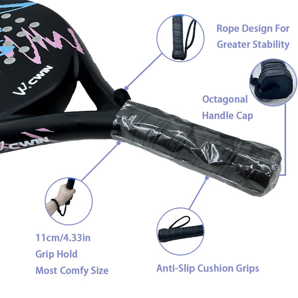 Carbon Power Tennis Paddle